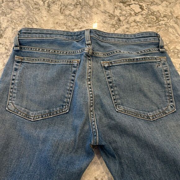 ✨ Rag’n’Bone DRE Low Rise Slim Boyfriend Jeans - Distressed Medium Wash, Size 26 - Picture 5 of 5